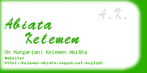 abiata kelemen business card