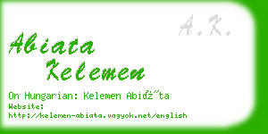 abiata kelemen business card